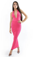 ASTRID Halter Maxi Dress - Pink