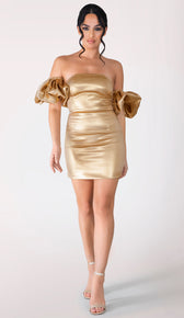 WILLA Mini Dress - Gold